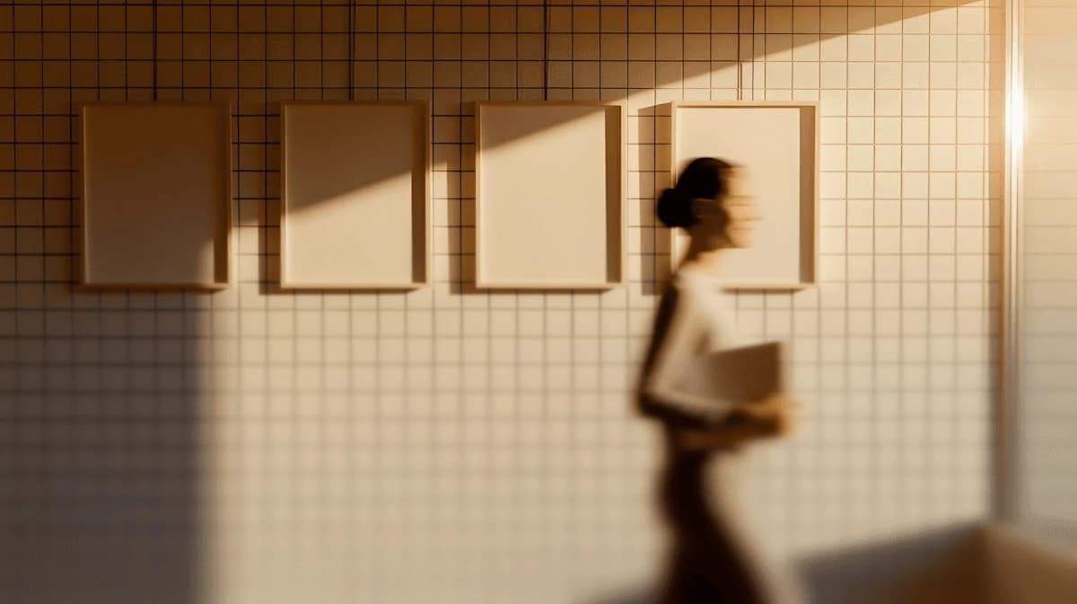A woman working with a file